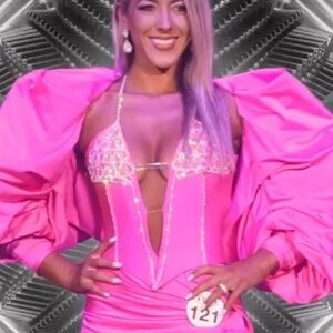 Dian spandex crystal corset bustier top